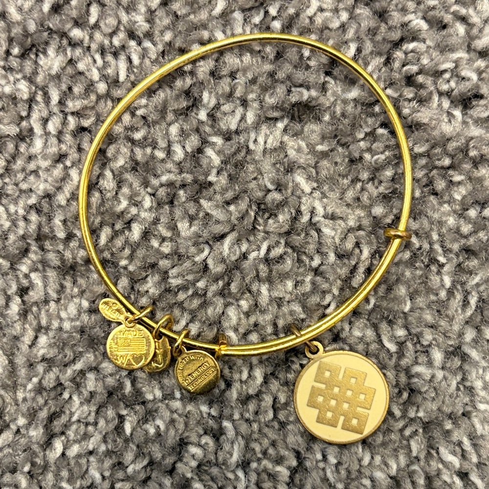 Alex and Ani Gold Charm Bracelet
